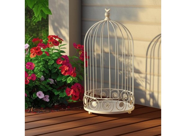 Цветочница Secret de Maison Селл/Cell (мод.PL08-10003) металл, 25х52см/20х45см, античный белый