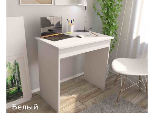 Стол компьютерный, белый