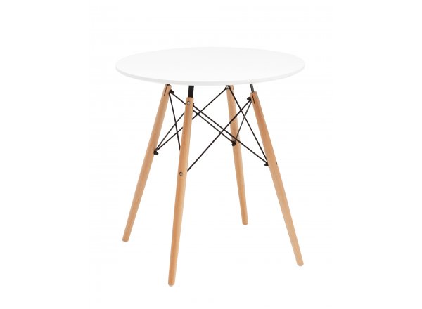 Стол круглый Eames DSW NEW D70 белый